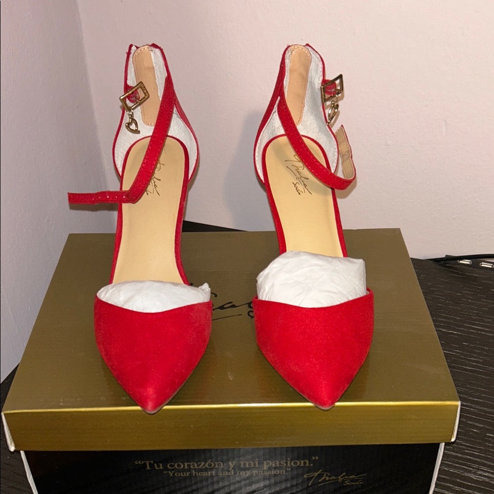 Chic Red Women's Heels